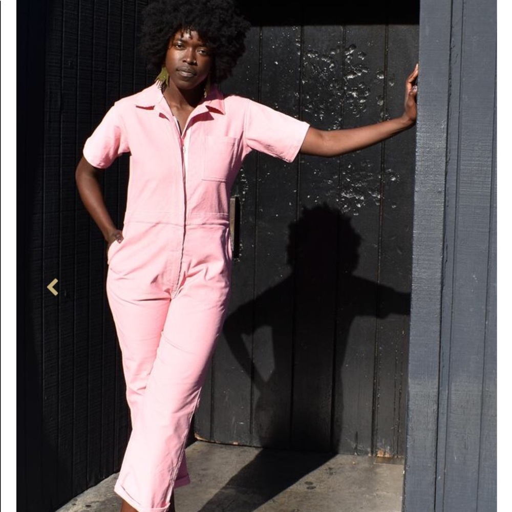 Nooworks Pink corduroy Coveralls Size Large
